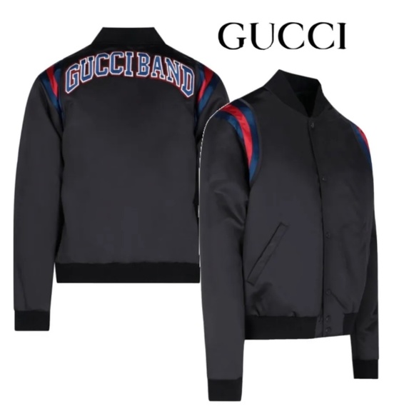NEW GUCCI | Stripes Nylon Street Style Logo Jacket - Picture 1 of 1